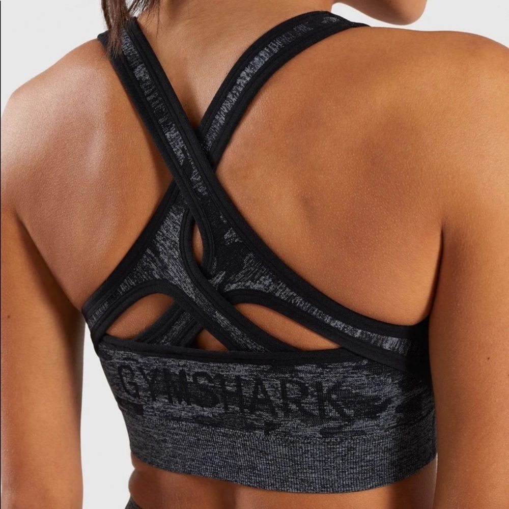 Gymshark Camo Seamless Sports Bea - Picture 2 of 6